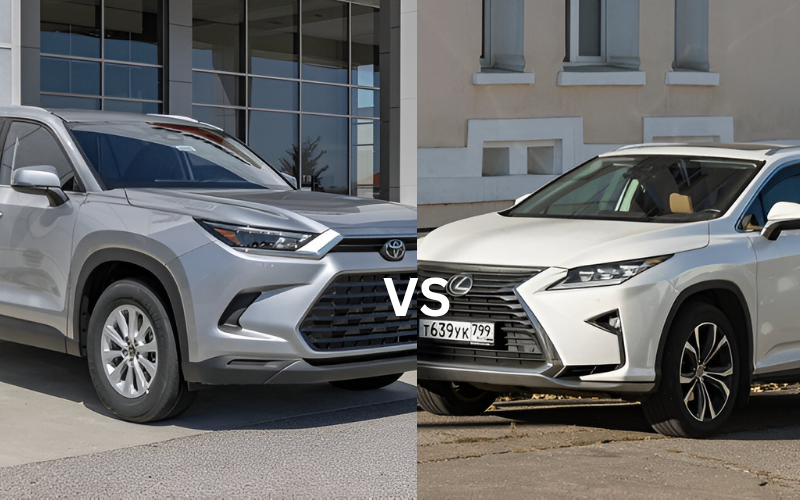 2toyota highlander vs lexus rx 350 2018