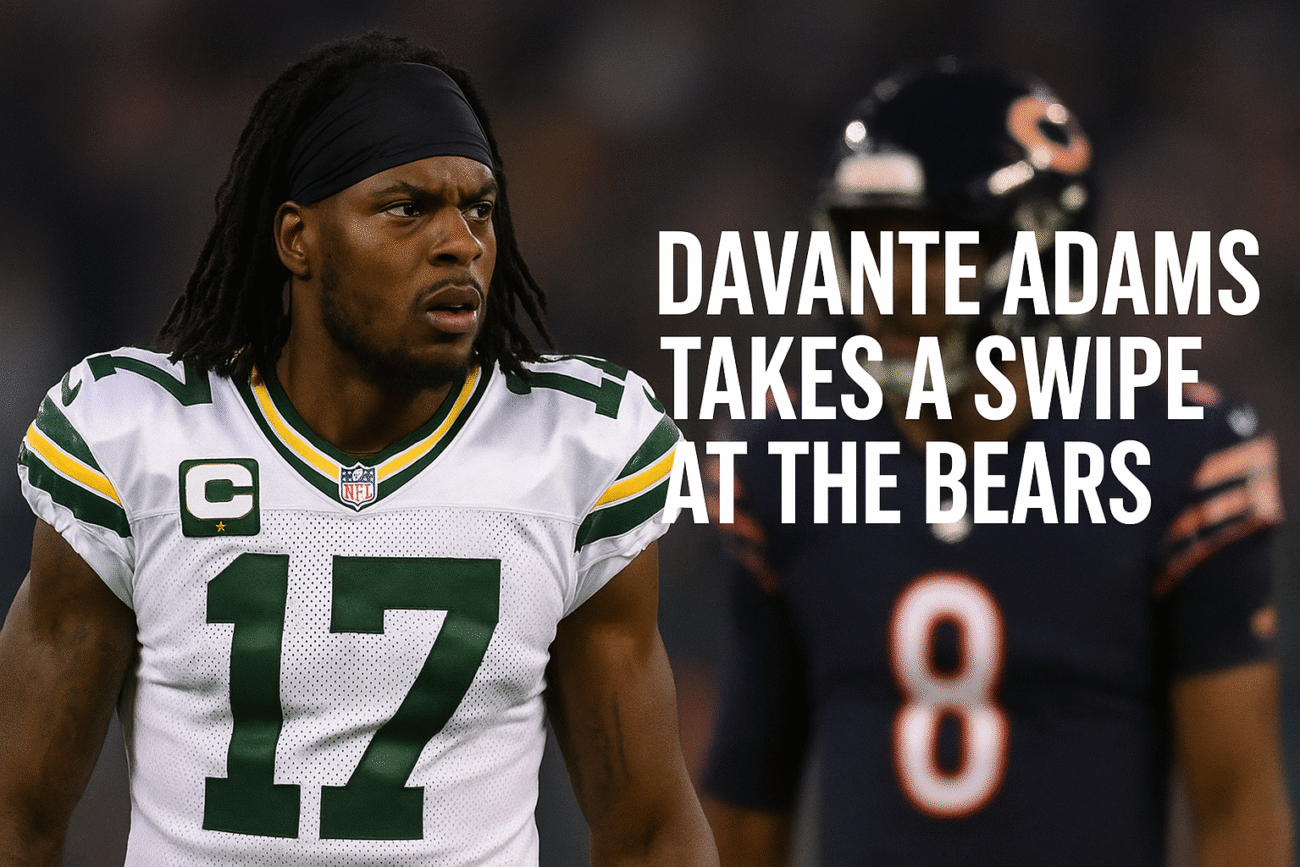 davante adams takes a swipe at the bears
