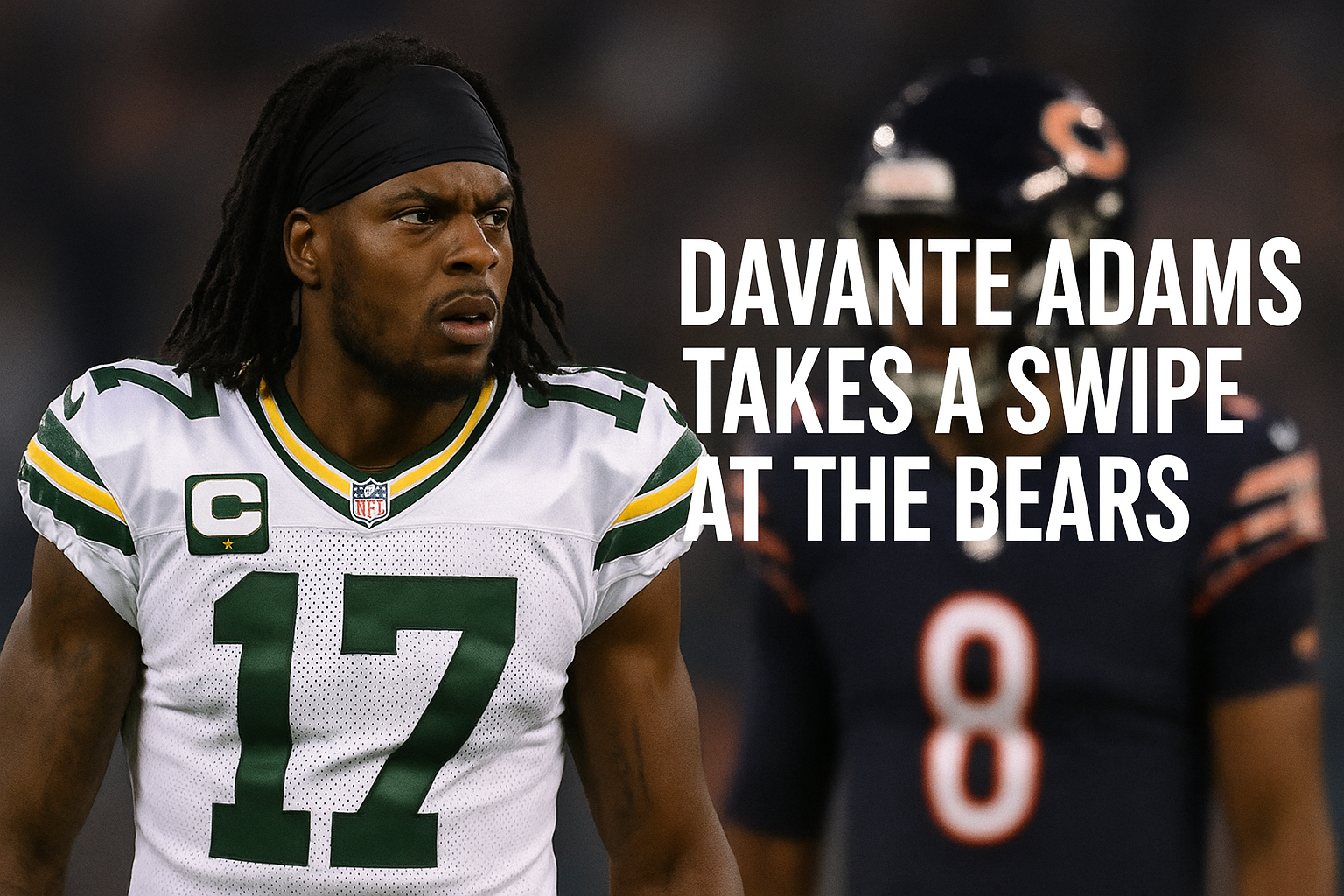 davante adams takes a swipe at the bears
