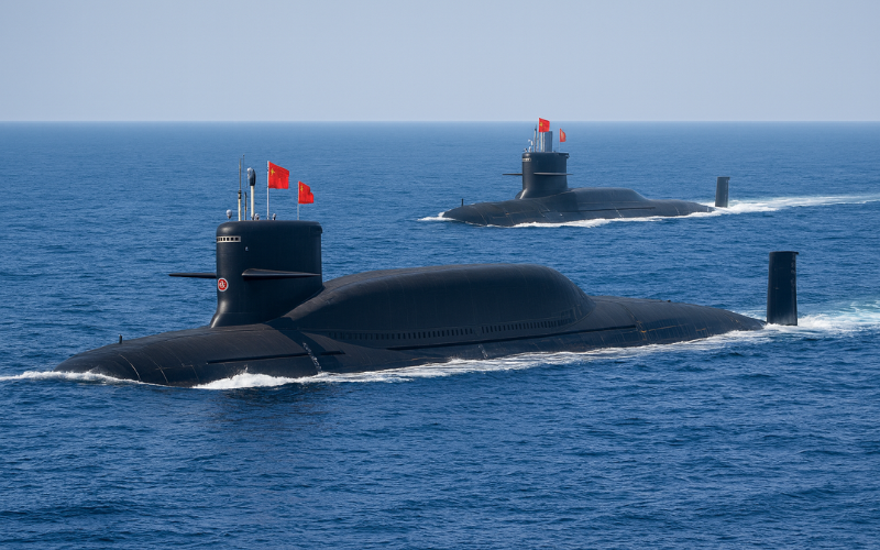 type 094 submarine operations china
